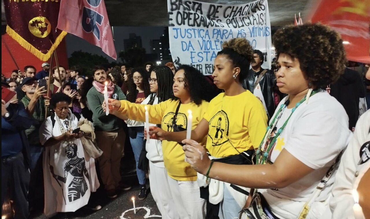 Protestas en Río de Janeiro por el operativo policial que dejó al menos 120 fallecidos. (Foto: Europa Press/Contacto/Leandro Chemalle)