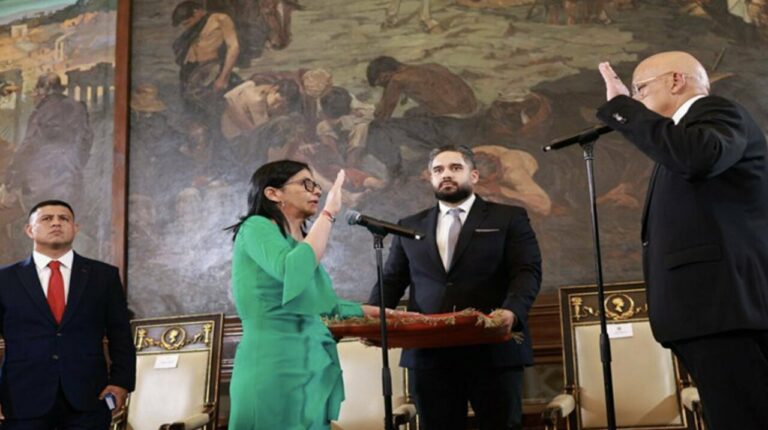 Jura de Delcy Rodríguez como presidenta encargada de Venezuela (Foto: Gobierno de Venezuela)