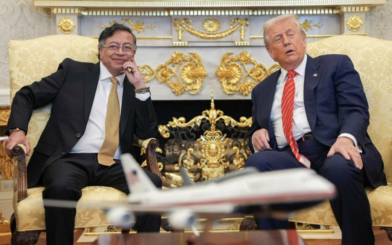 El presidente de Estados Unidos, Donald Trump, y el mandatario colombiano, Gustavo Petro - Juan Cano/Presidencia Colombia/d / DPA