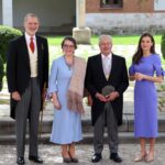 El Rey Felipe VI, Gonzalo Celorio y la Reina Letizia tras la entrega del Premio de Literatura en Lengua Castellana “Miguel de Cervantes” (Foto: Ángel Díaz Briñas - Europa Press)